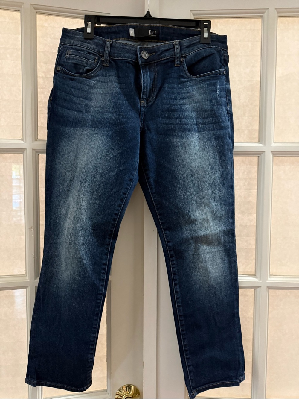 Kut from the Kloth Medium-Dark Blue Boyfriend Jeans